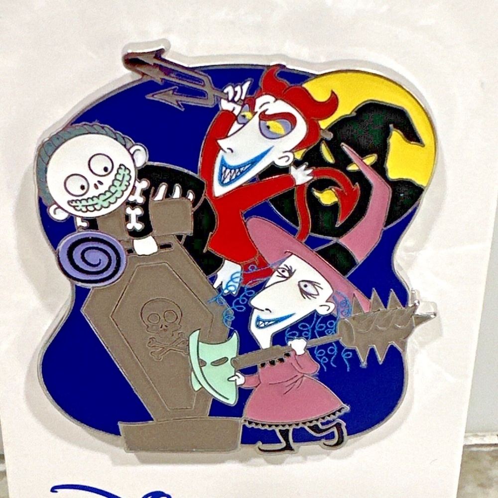 Disney Parks NBC Nightmare Before Christmas LOCK SHOCK & BARREL Pin OOGIE BOOGIE